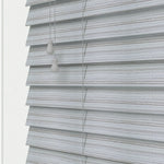 Aquawood Grey Faux Wooden Blind - 50mm
