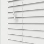 Expressions Highshine White Faux Wooden Blind - 50mm