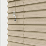 Expressions Greige Faux Wooden Blind - 50mm