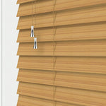 Expressions Medium Oak Faux Wooden Blind - 50mm