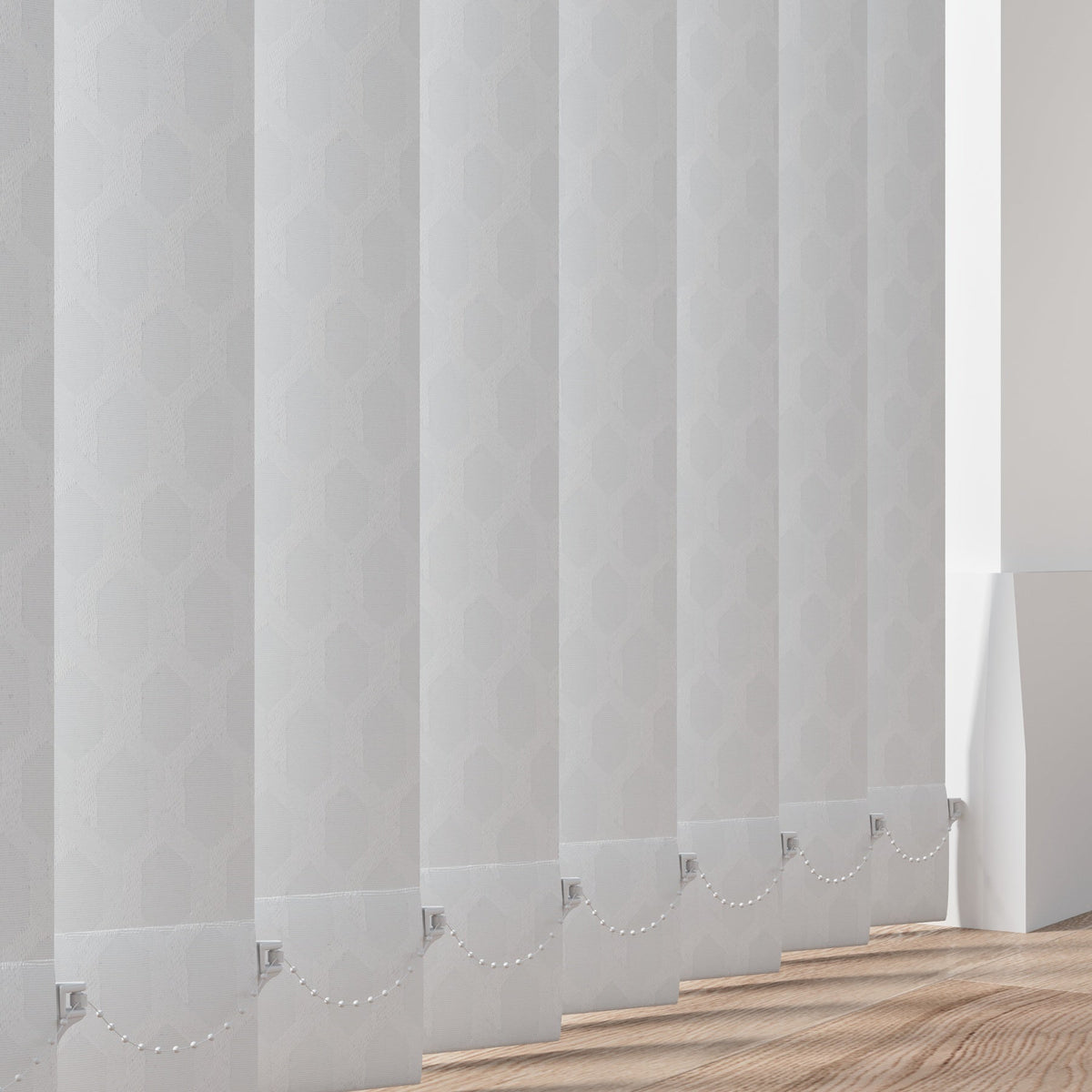 Nyla White Vertical Replacement Blind Slat