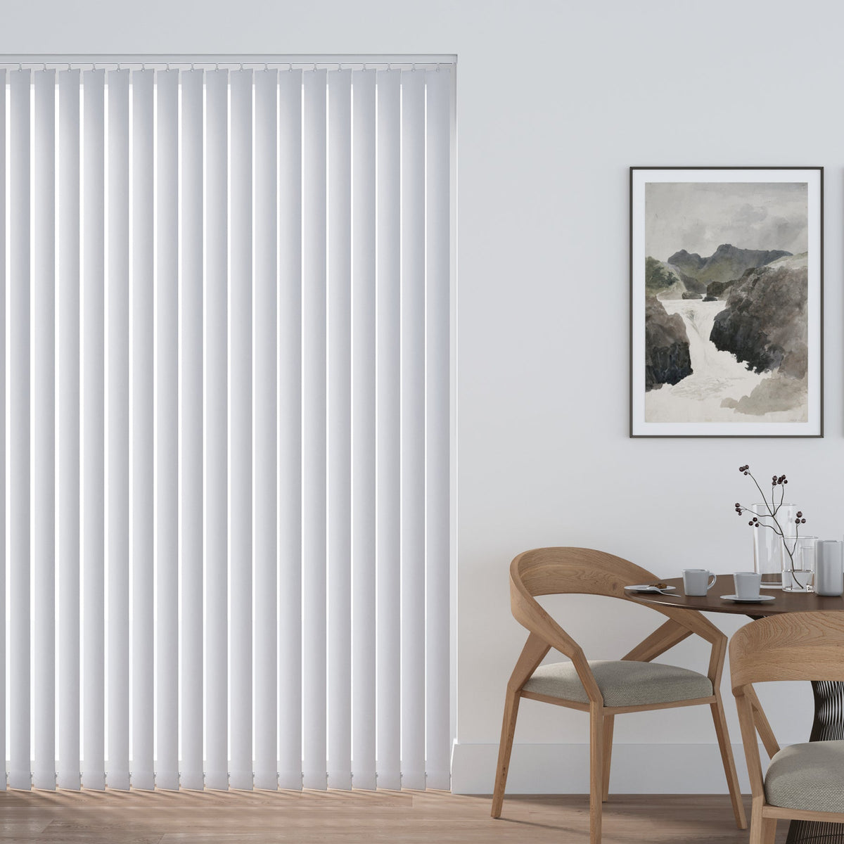 Polaris Clear White Vertical Replacement Blind Slat