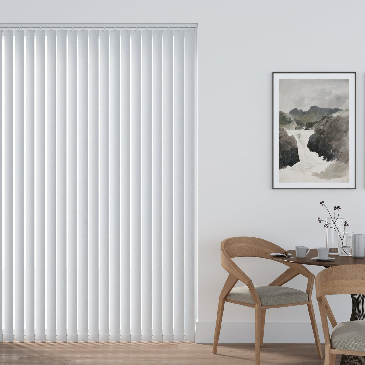 Rhapsody White Vertical Replacement Blind Slat