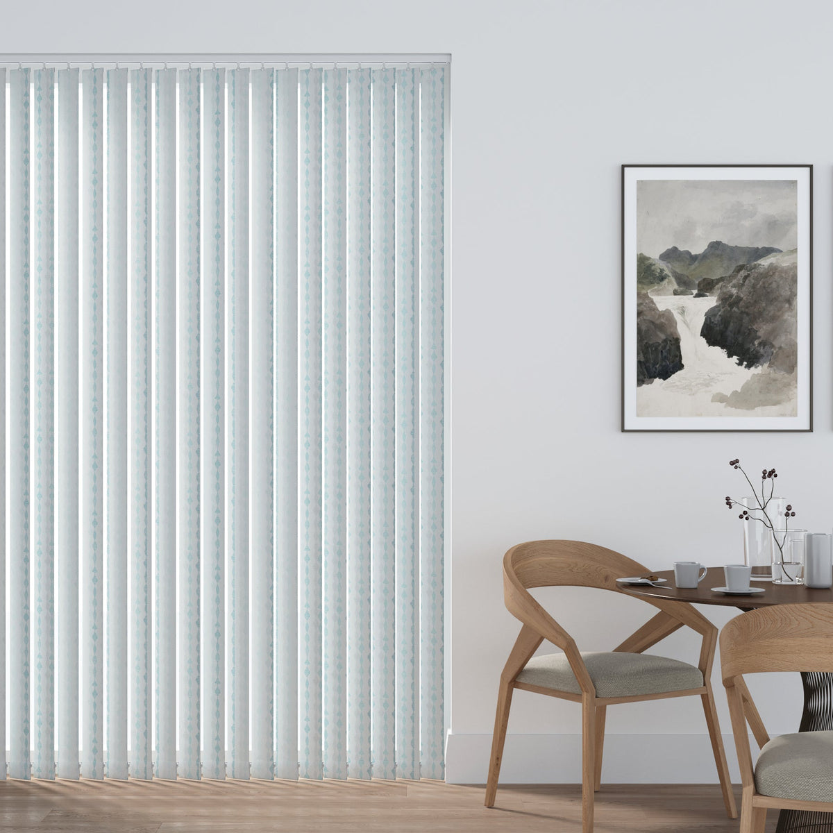 Romain Turquoise Vertical Replacement Blind Slat