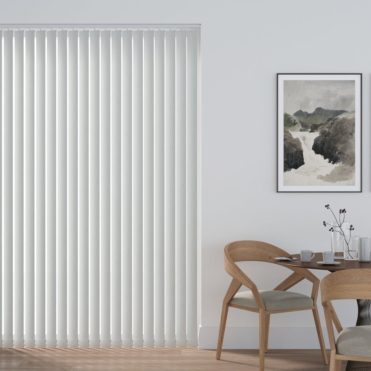 Shantung White Vertical Replacement Blind Slat