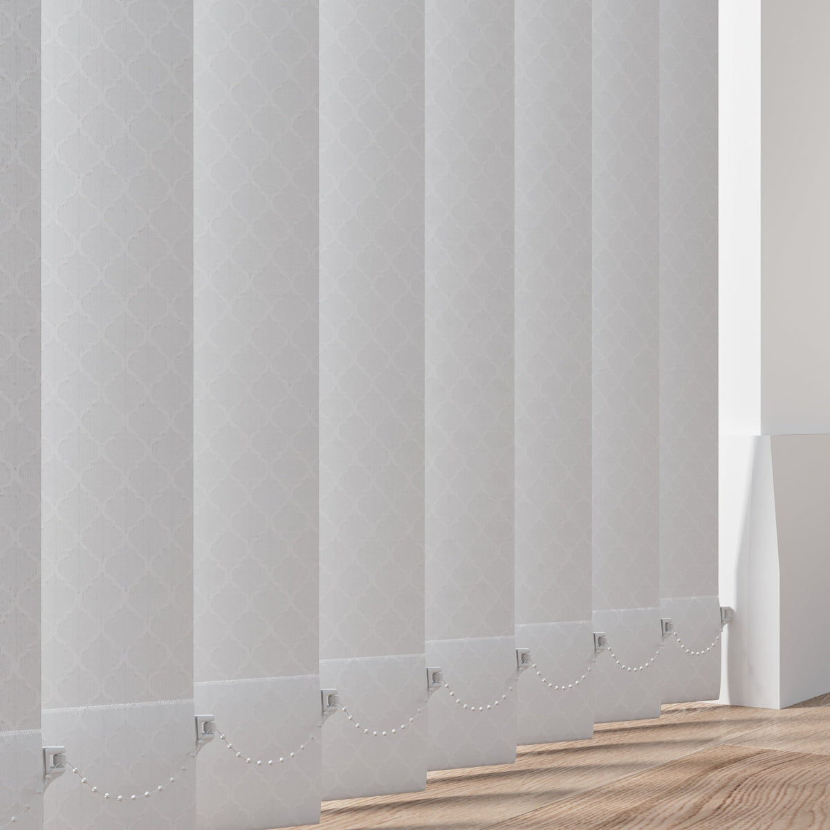 Sorrento White Vertical Replacement Blind Slat