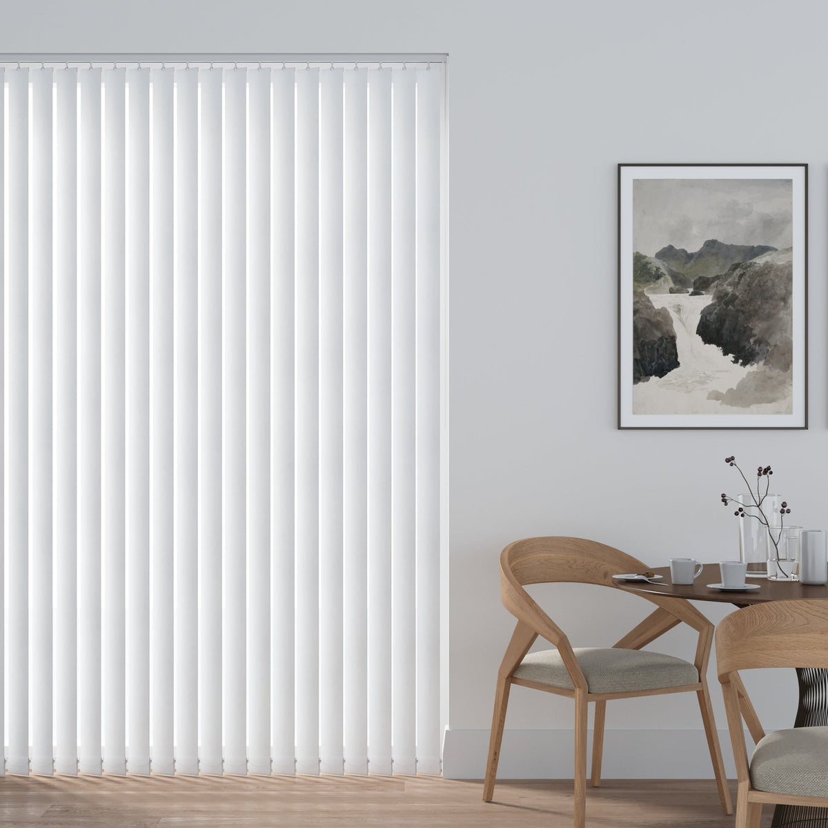 Cairo Blackout White Vertical Replacement Blind Slat