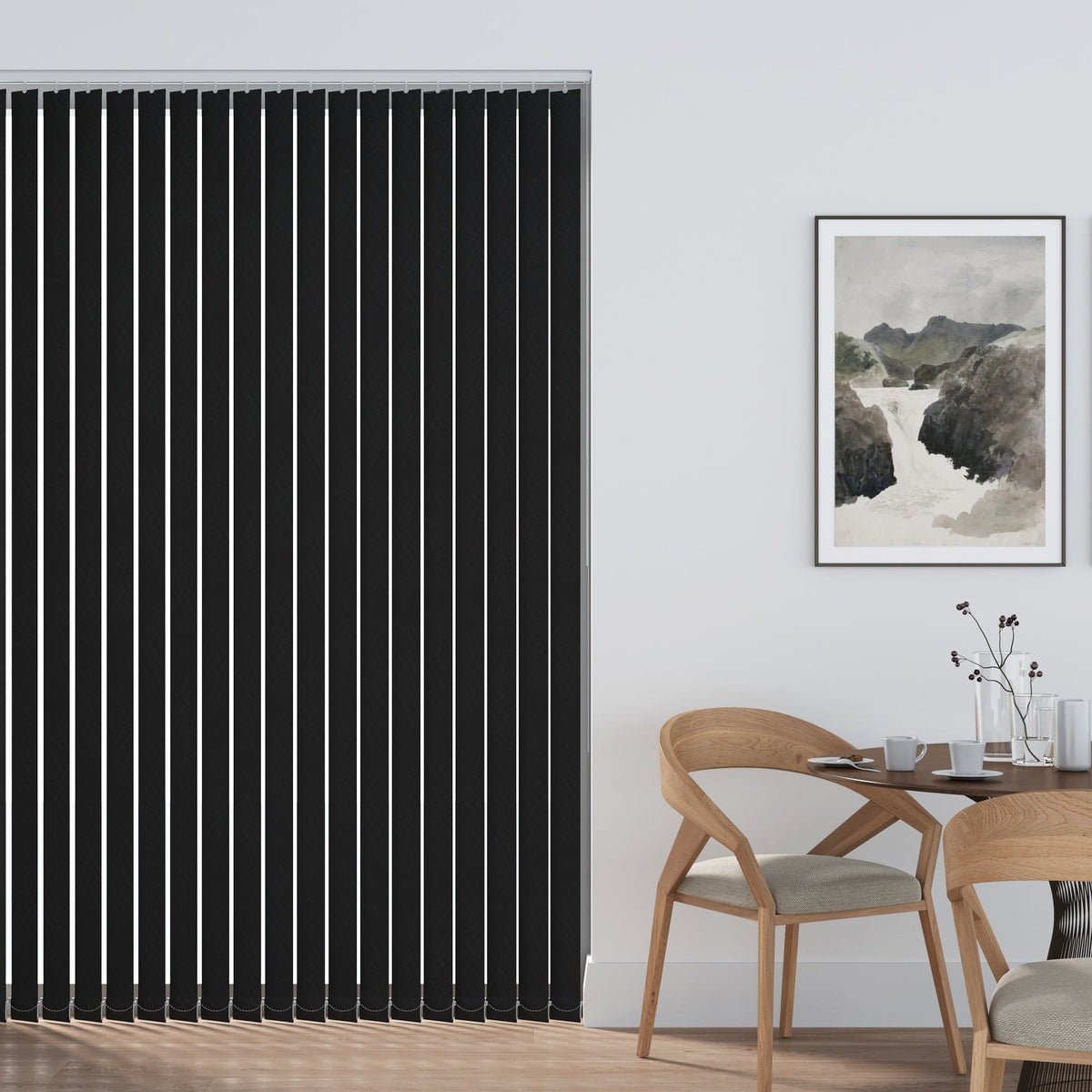 Dolphin Black Vertical Replacement Blind Slat