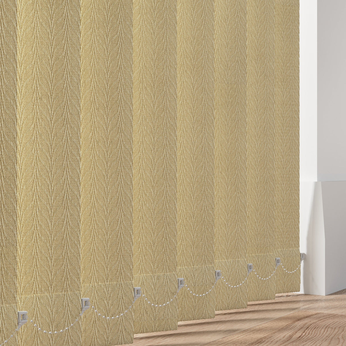 Feather Weave Beige Vertical Replacement Blind Slat